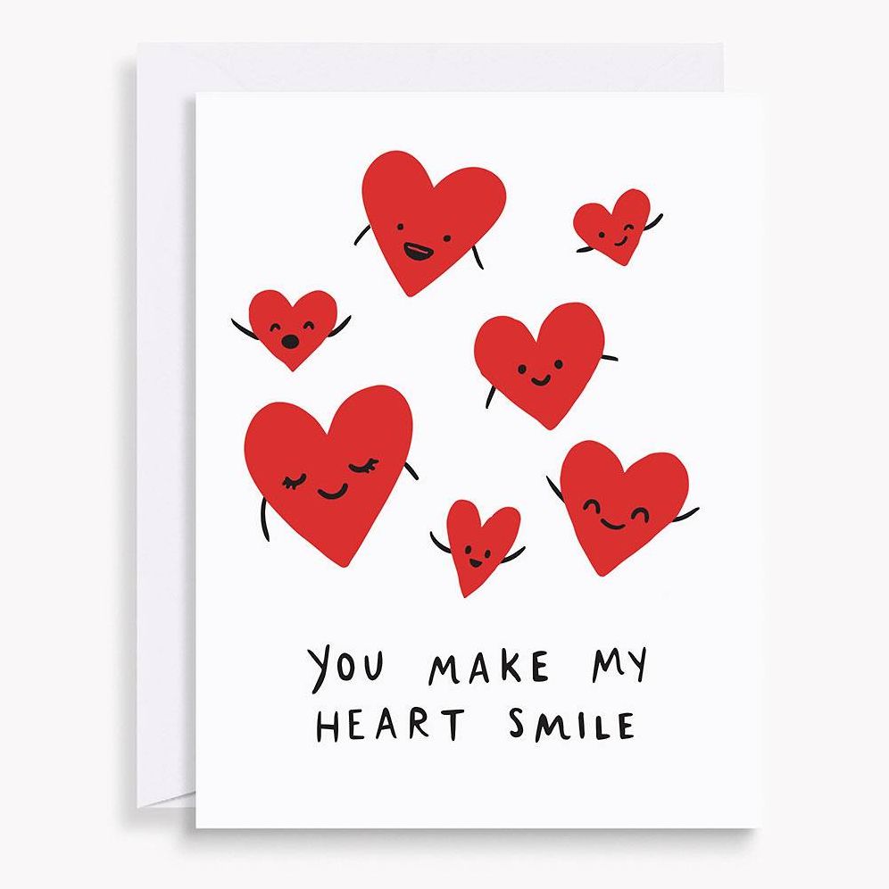 Heart Smile Valentine Card | Paper Source