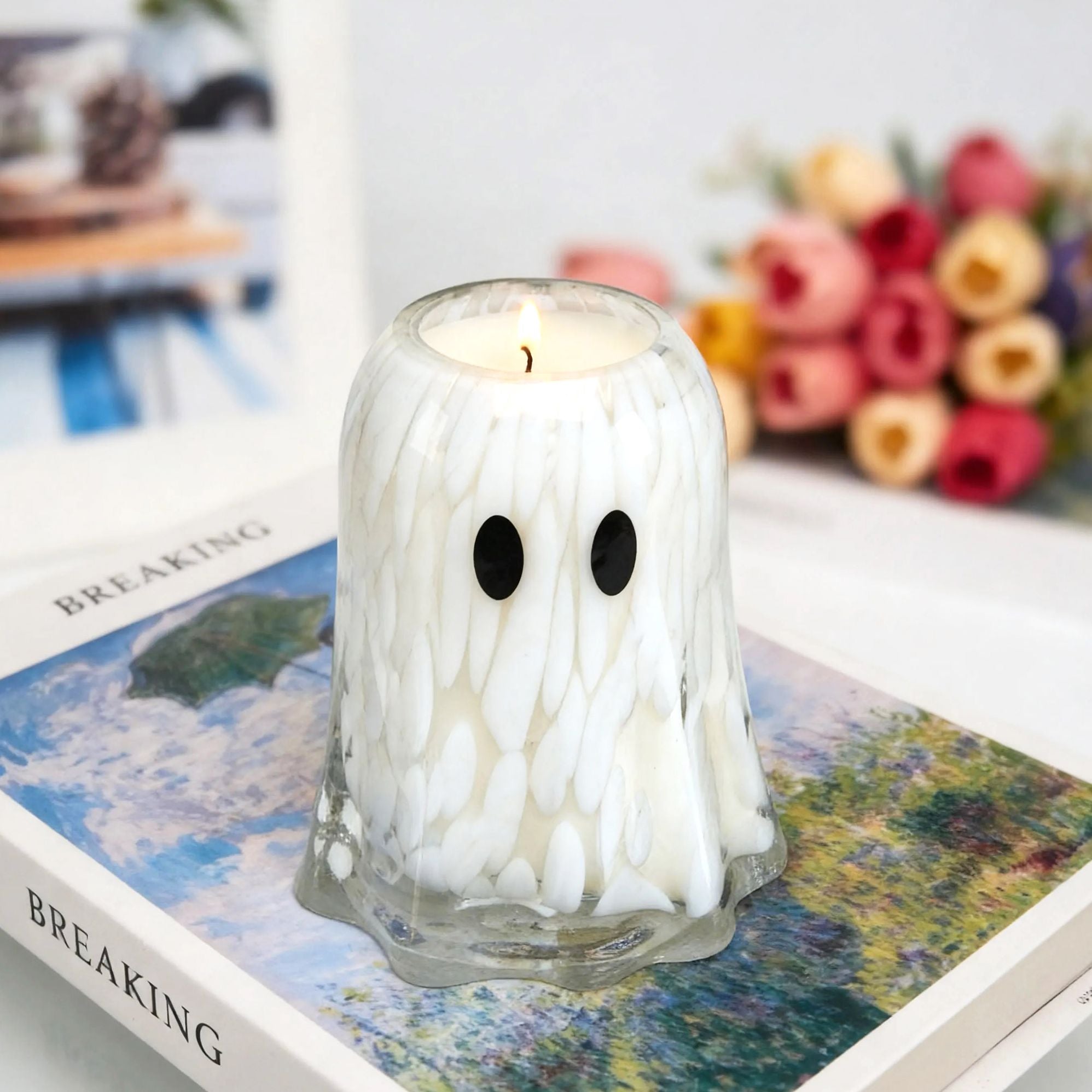 CONFETTI GHOST CANDLE