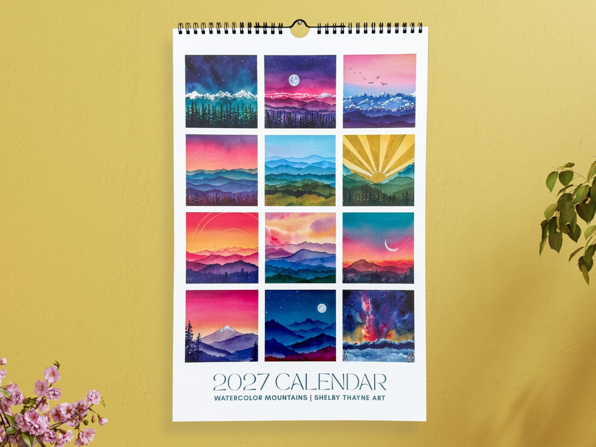 2027 Mountain Art Wall Calendar