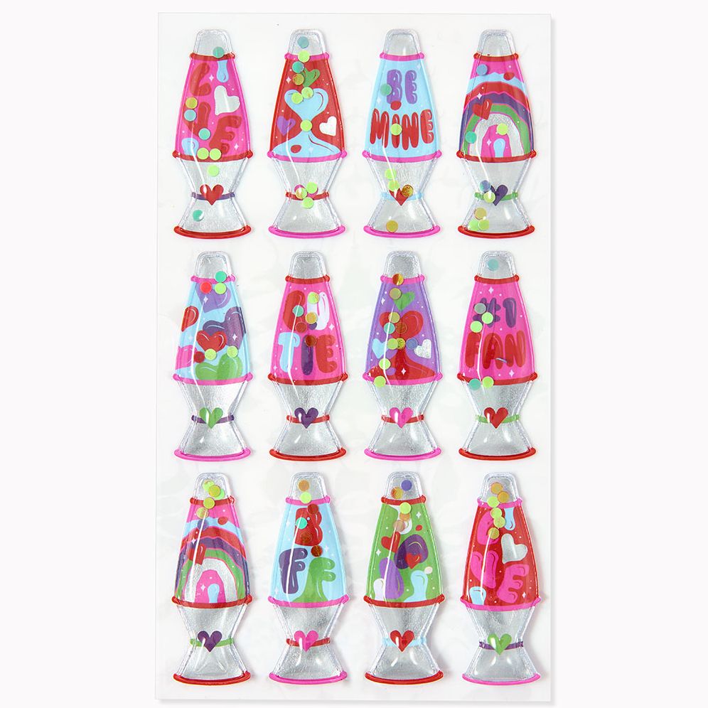 Shaker Lava Lamps Sticker Sheet