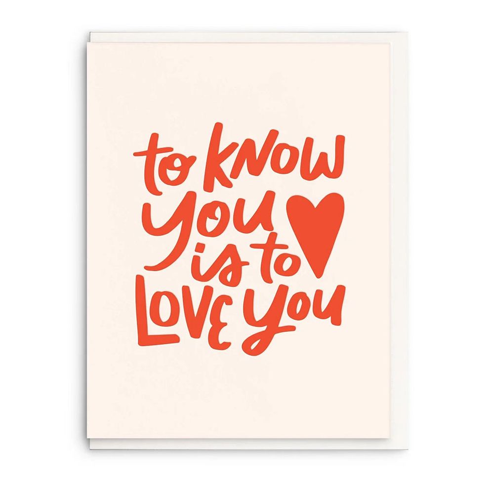 To Know You Love Card | Paper Source