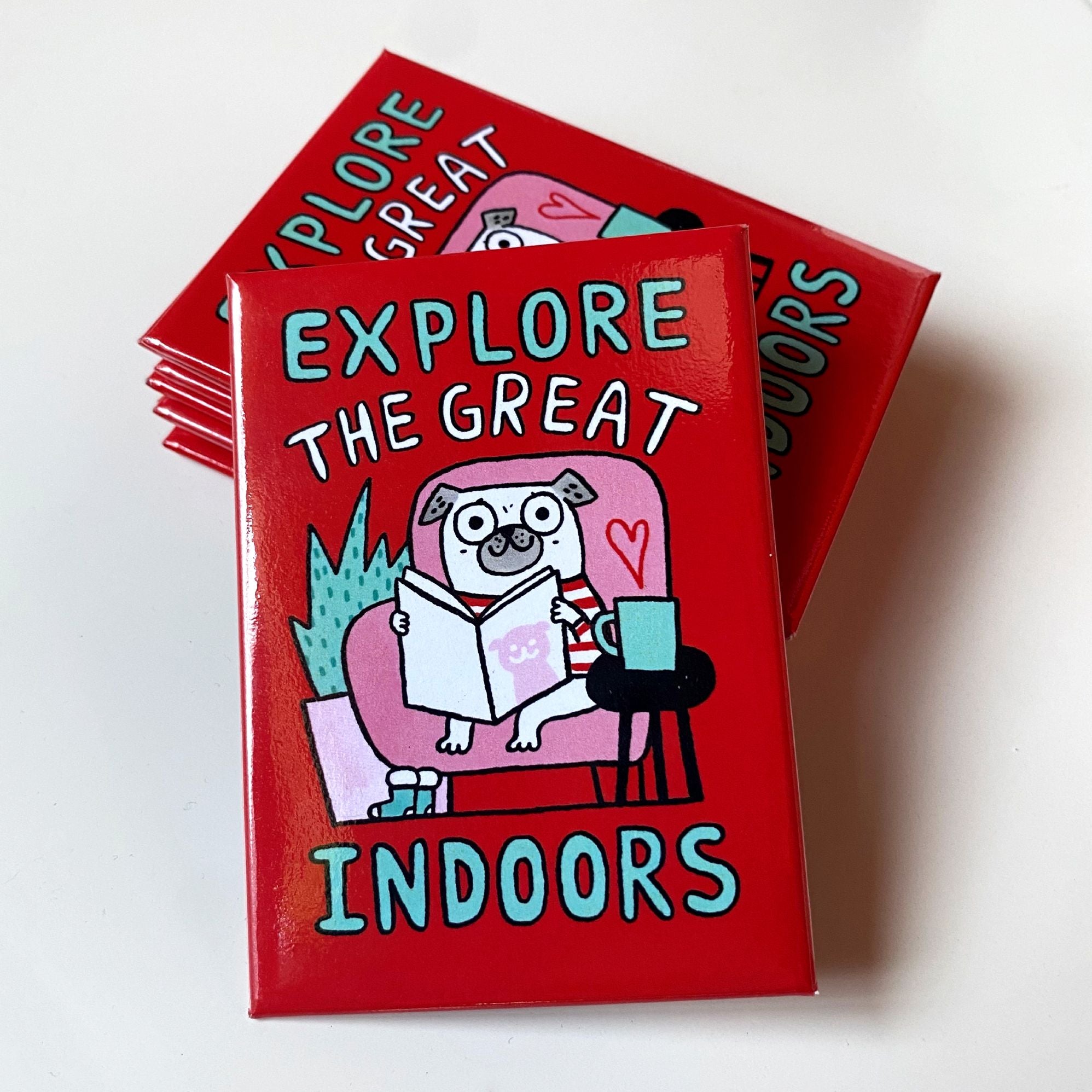 Explore The Great Indoors rectangular Magnet
