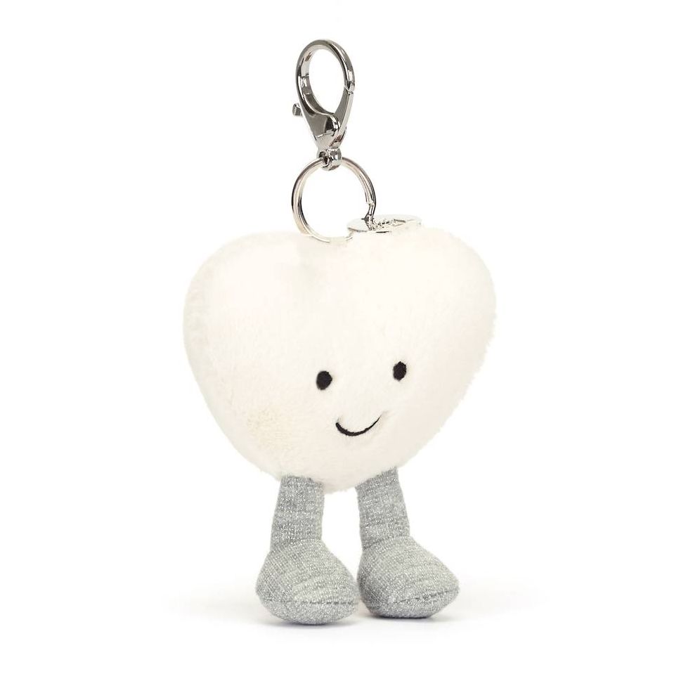Amuseables Cream Heart Bag Charm - In Store Exclusive | Paper Source