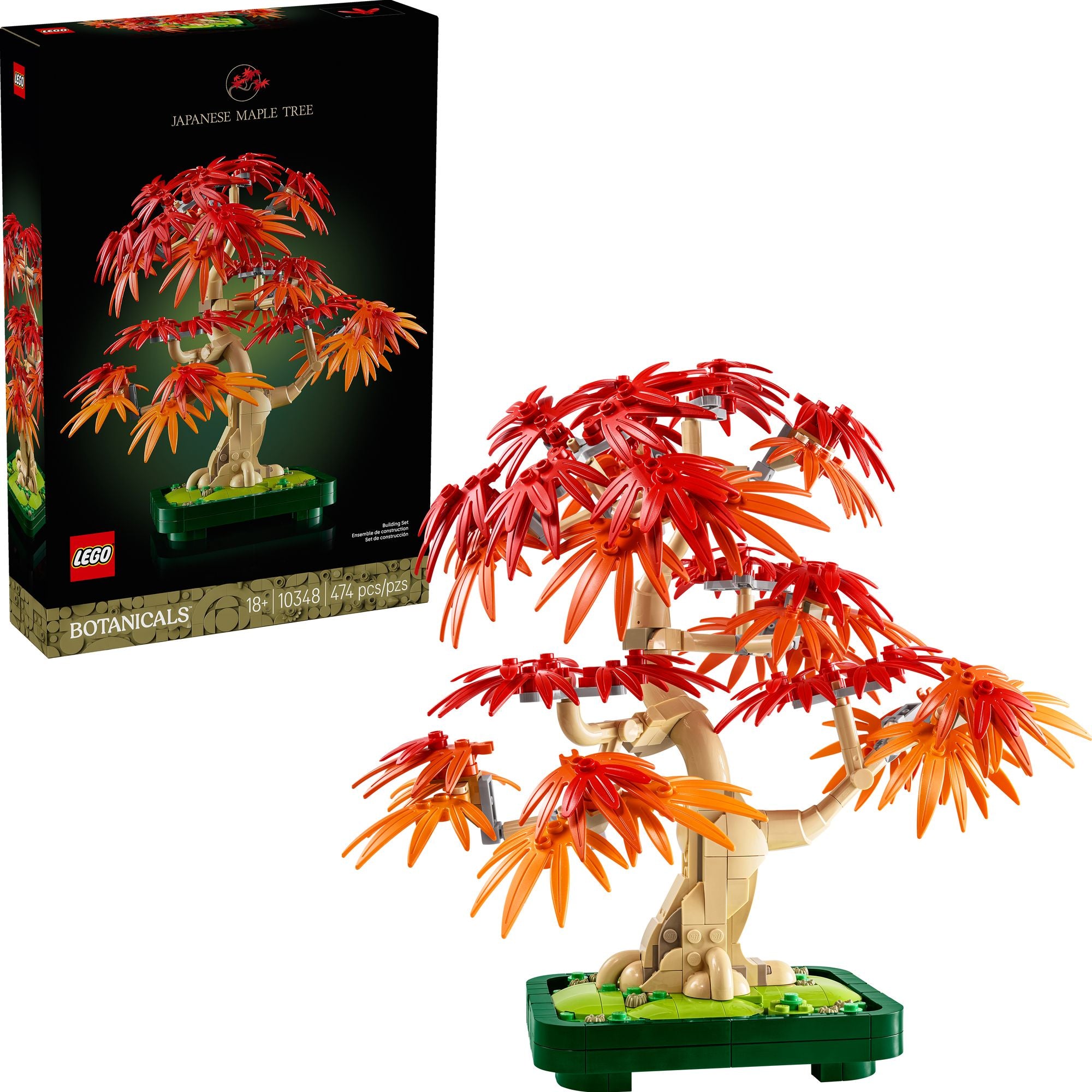 jellycat bonsai tree LEGO Botanicals Japanese Red Maple Bonsai Tree 10348