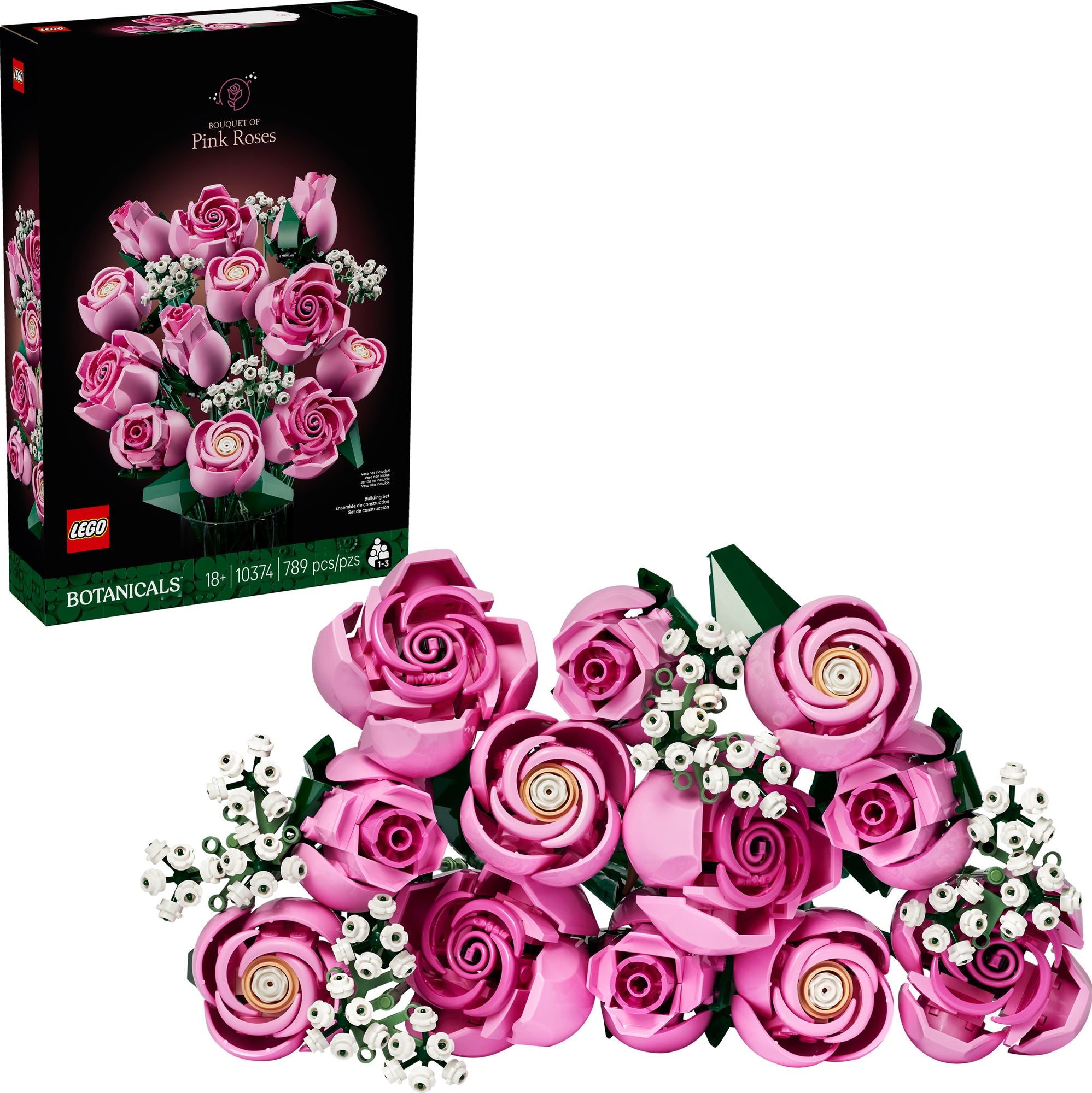 LEGO Botanicals 10374 Bouquet of Pink Roses | Paper Source