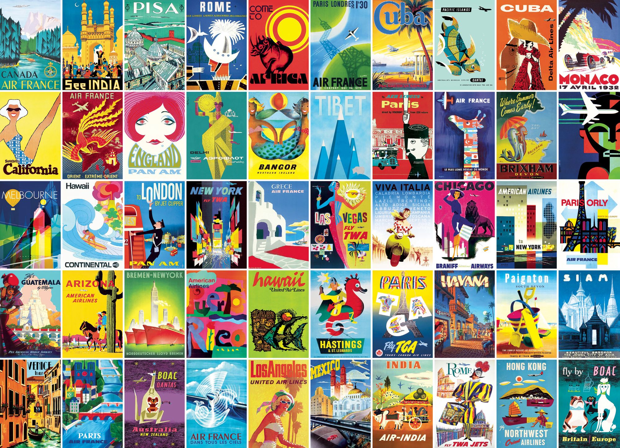 Travel Posters 1000-Piece Jigsaw Puzzle