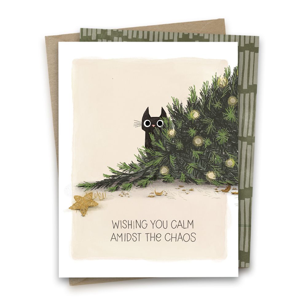 Calm Admist Chaos Christmas Card