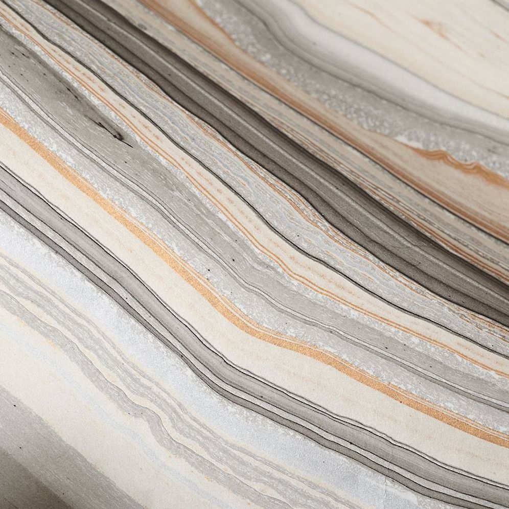 Black, Gold and Silver Elegance Marble Handmade Paper