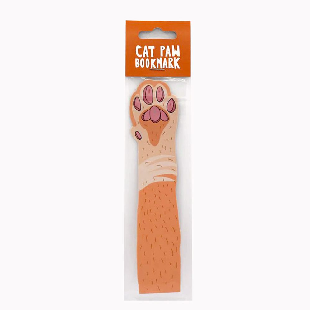 Orange Cat Paw Bookmark