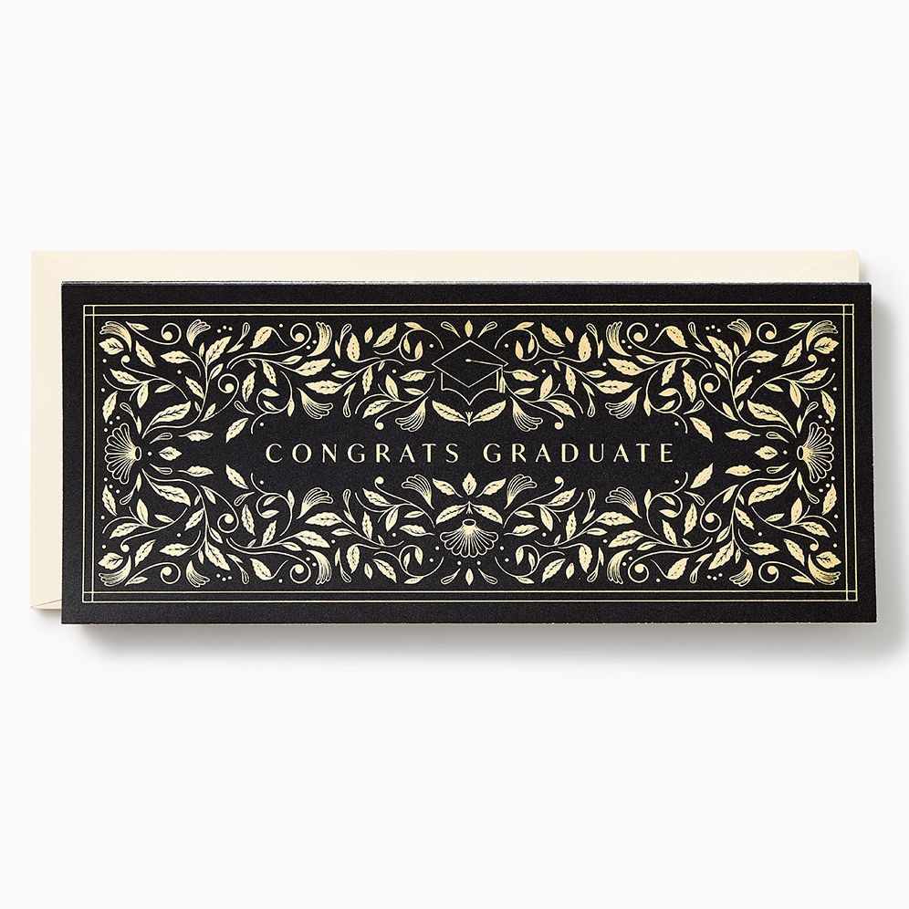 Graduation Gilded Grad Money Card Stationery Set