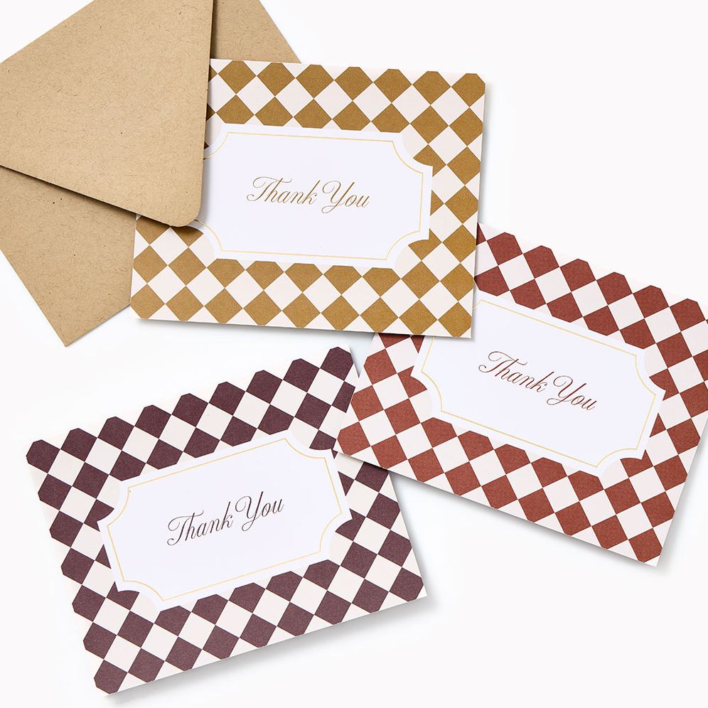 Thank You Checkered A2 Stationery Set