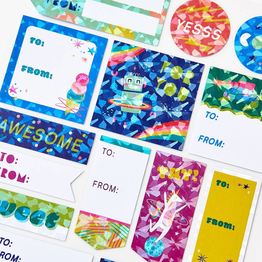 Bright Critter Gift Labels