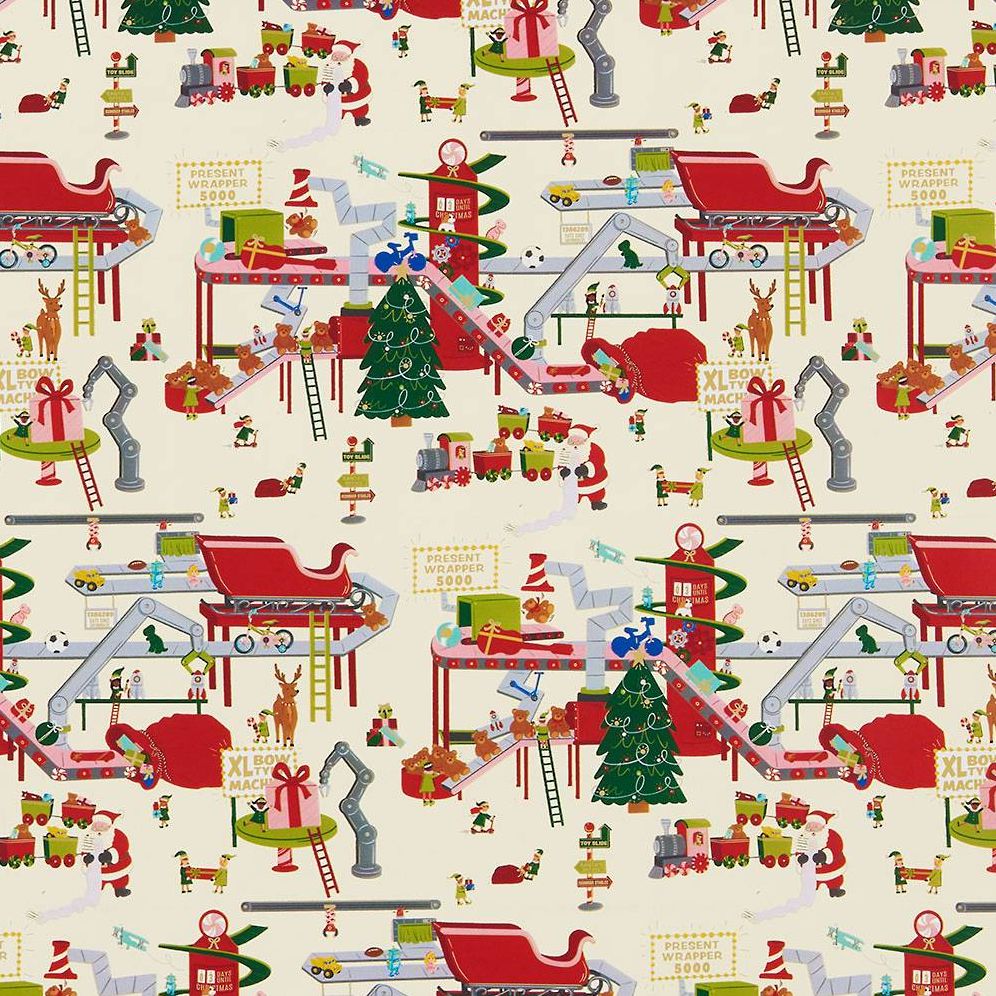 Santa's Workshop Wrapping Paper