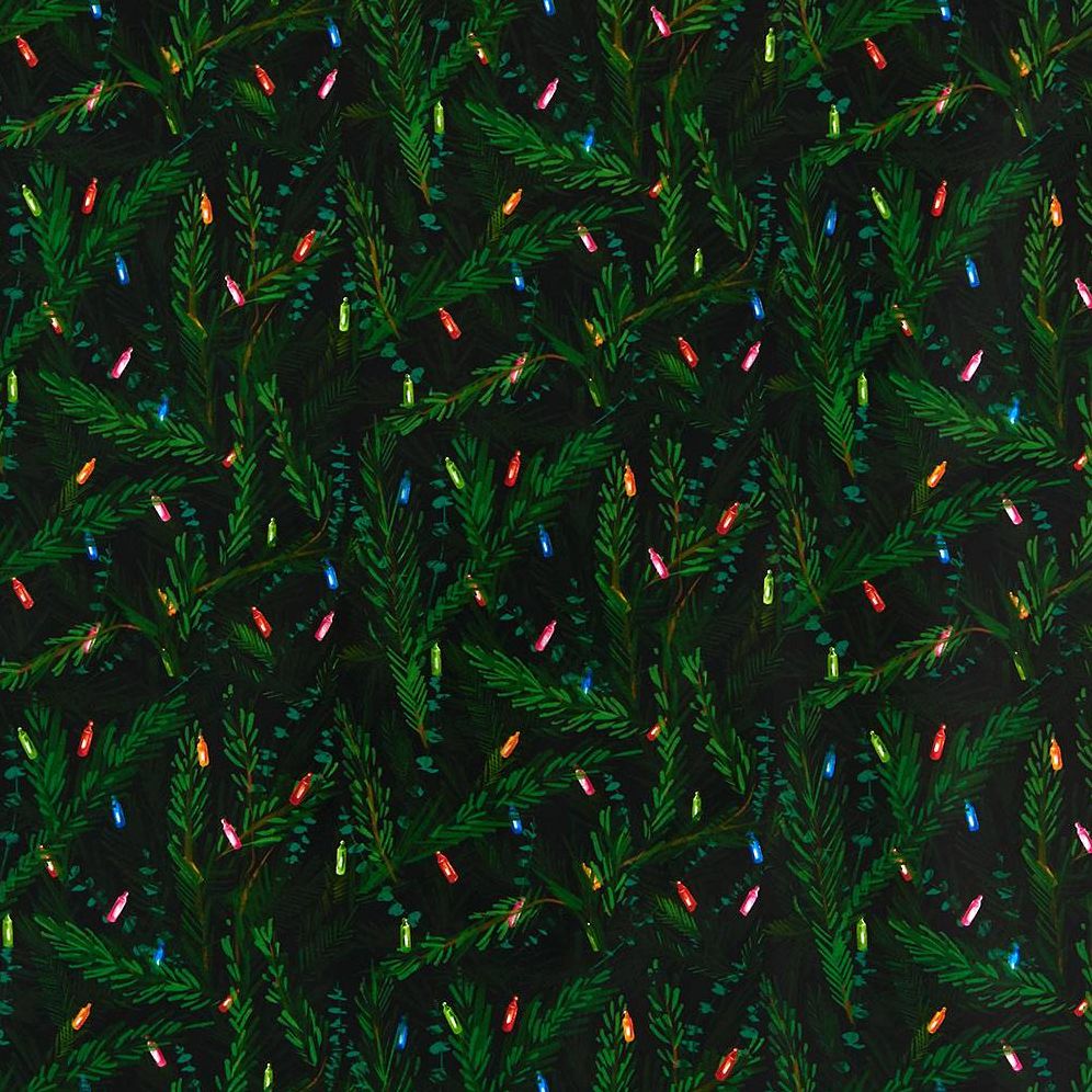 String Lights Wrapping Paper
