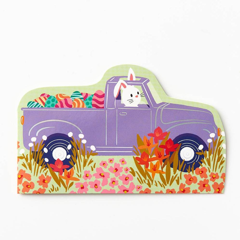 Egg Hunt Truck Easter Card