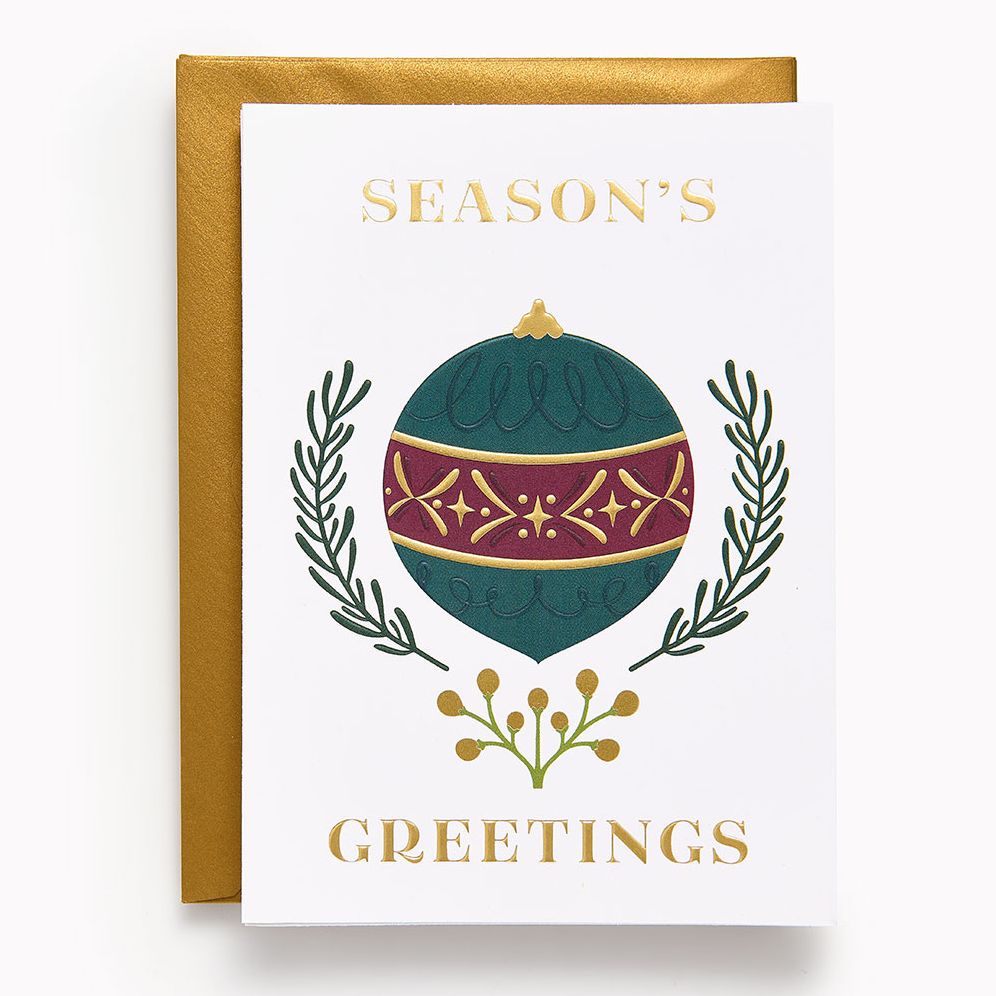 Christmas Festive Round Ornament Stationery Set