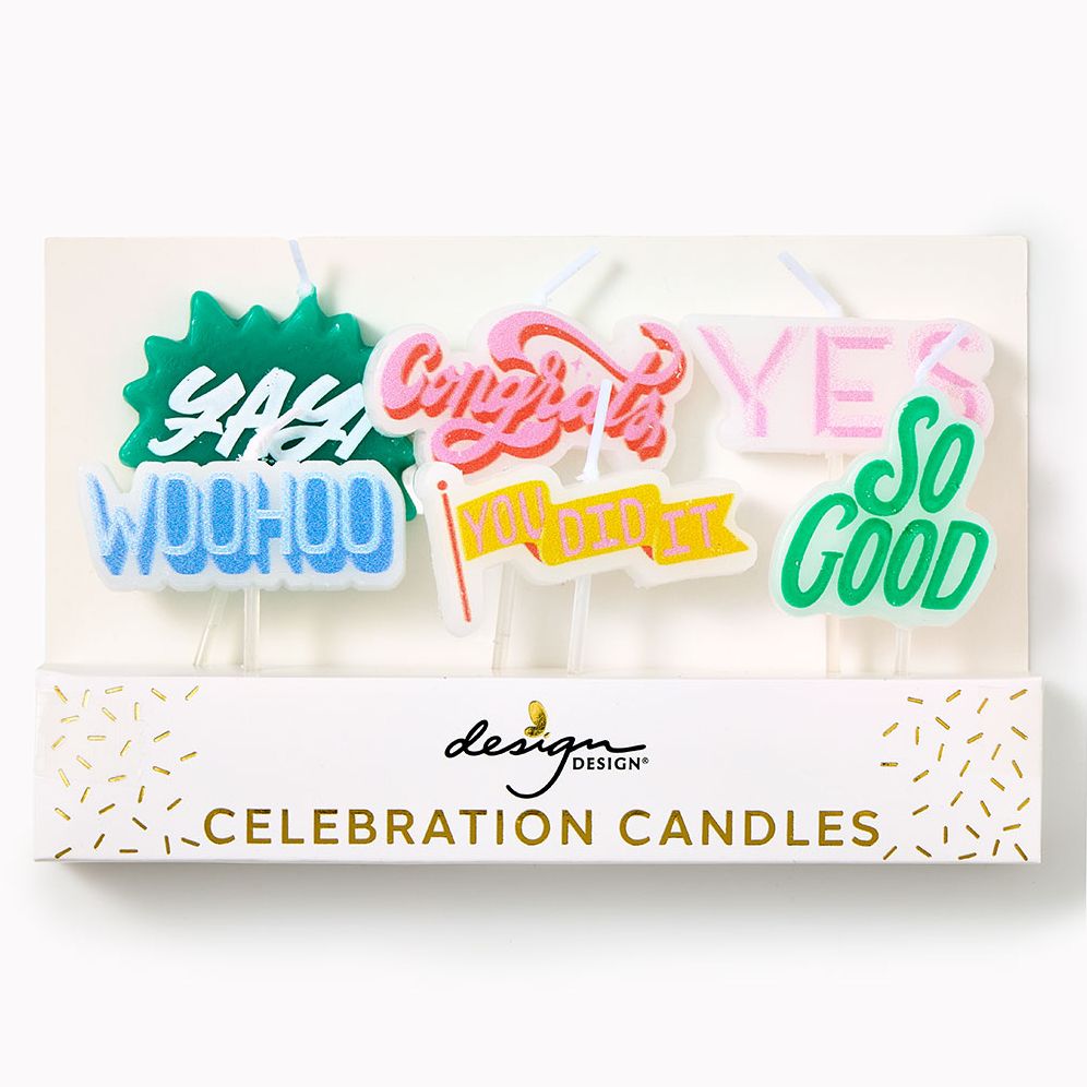 Celebration Party Candles Set of 6