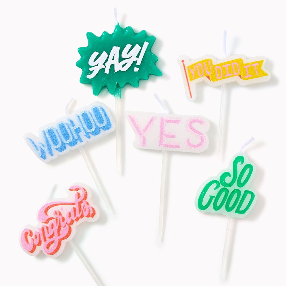 Celebration Party Candles Set of 6