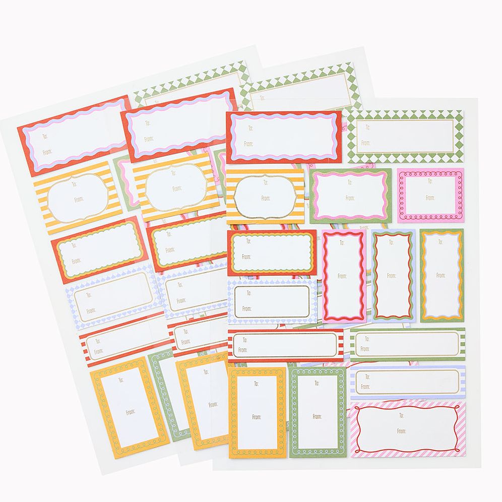 Groovy Frames Adhesive Labels Set of 48