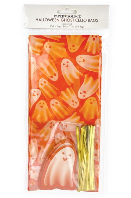Halloween Happy Ghosts Cello Bags Set of 15