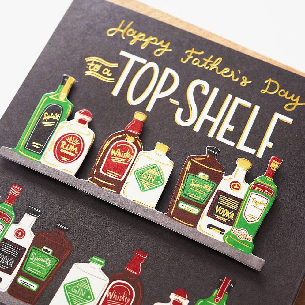 Embellished Top Shelf Father's Day Card