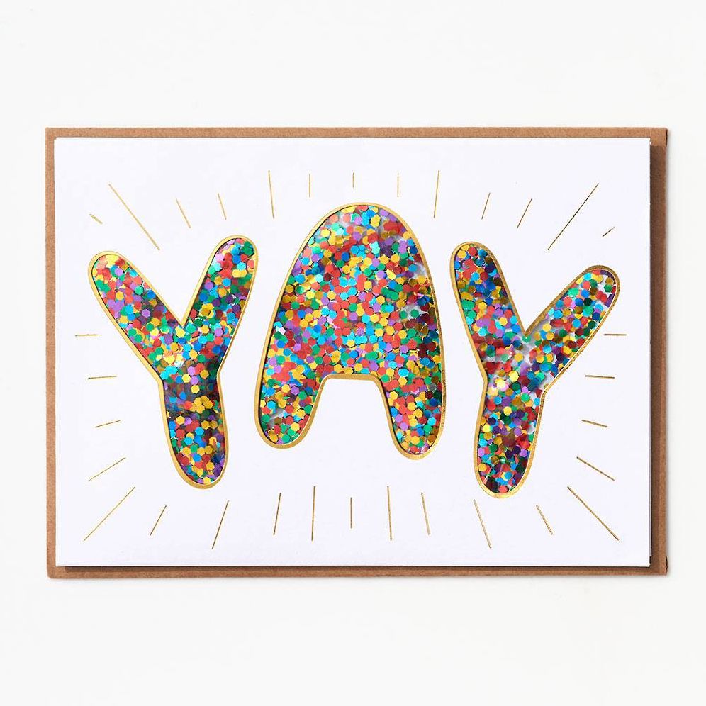 Yay Confetti Congratulations Card | Paper Source