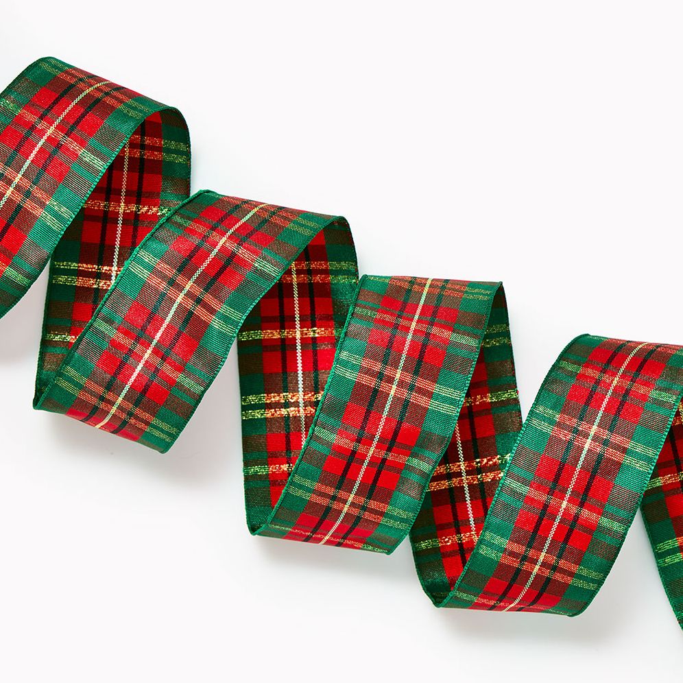 Red & Green Plaid Ribbon 1 1/2" 5 yard