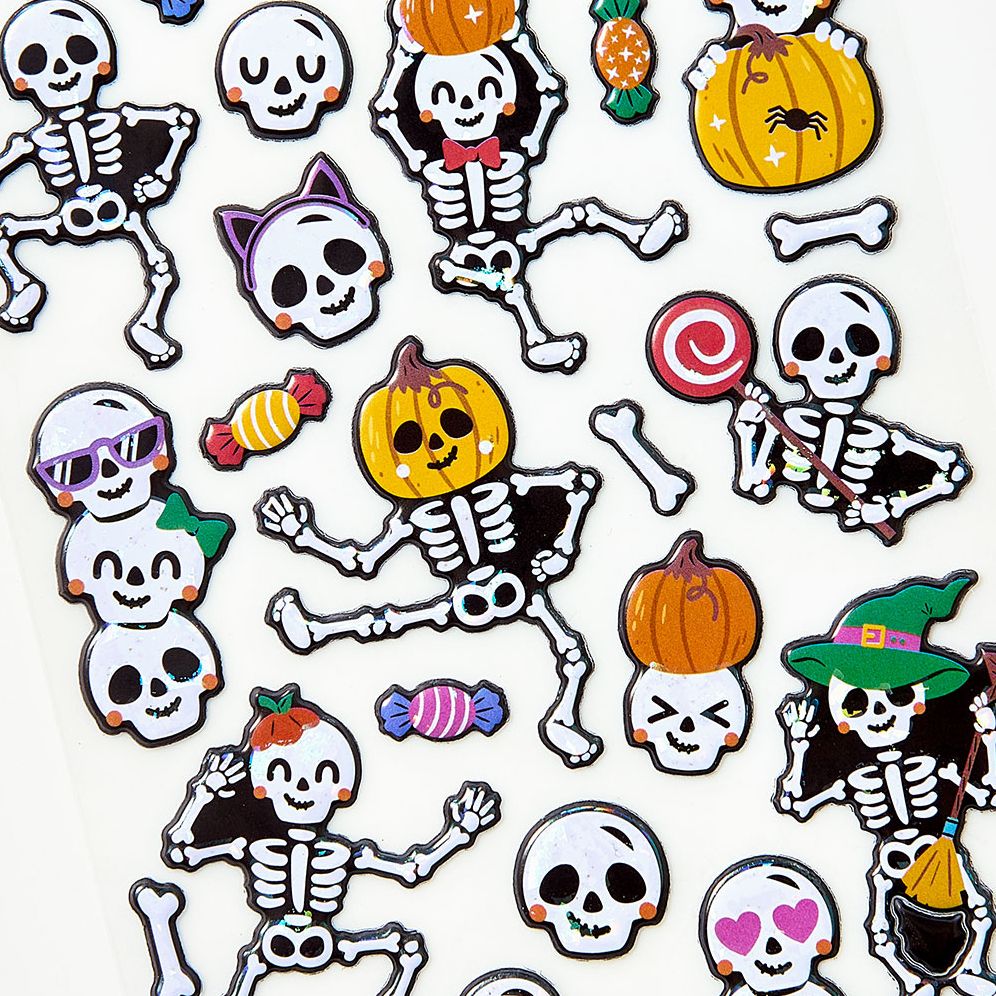 Dancing Skeleton Sticker Sheet