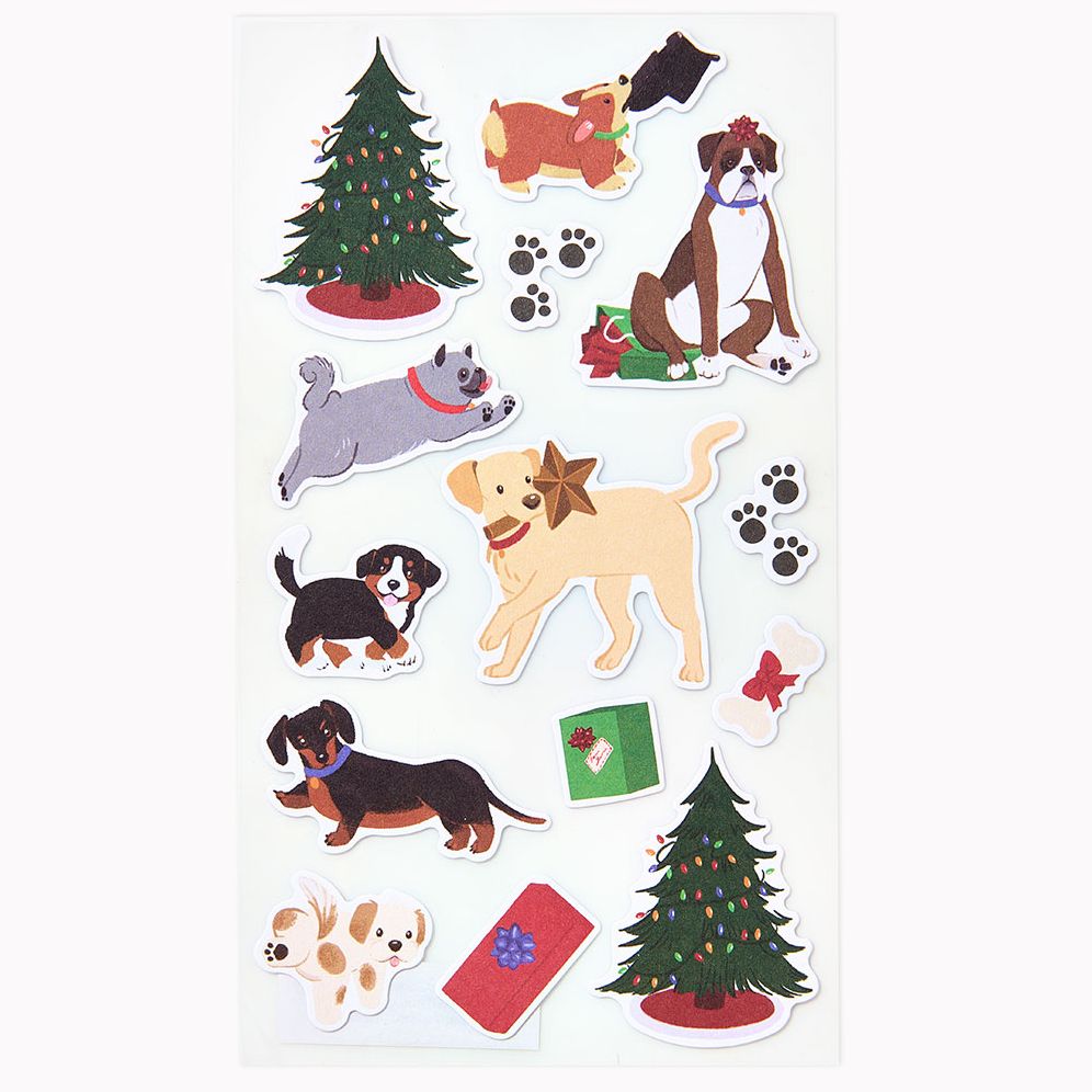 Holiday Dogs Sticker Sheet