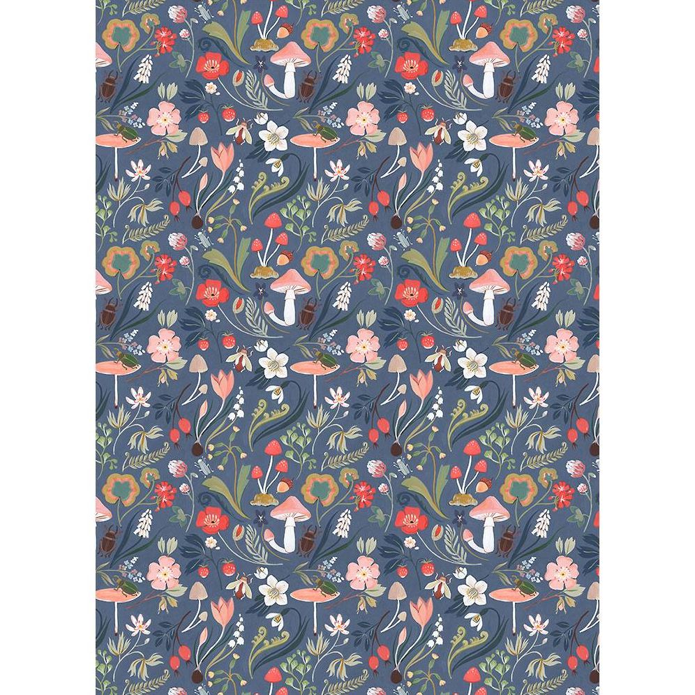 Floral Mushroom Flat Wrap