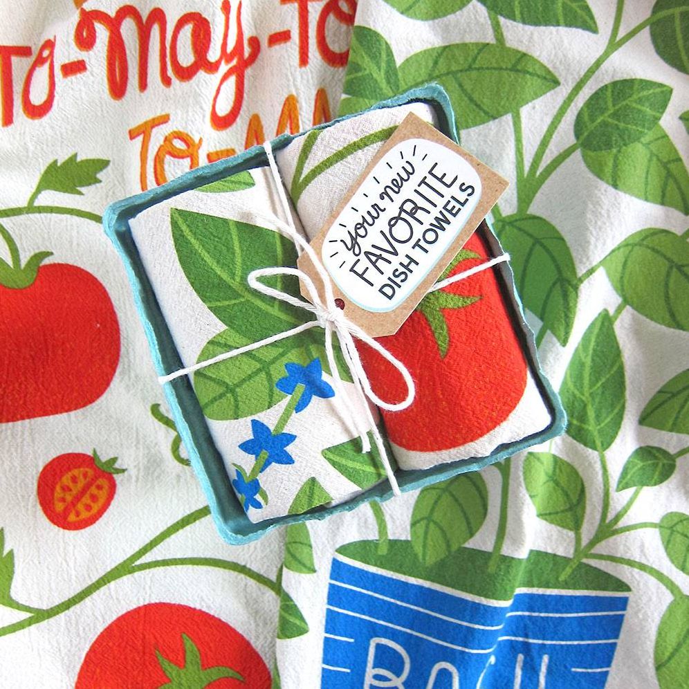 Tomato Basil Dish Towel Set