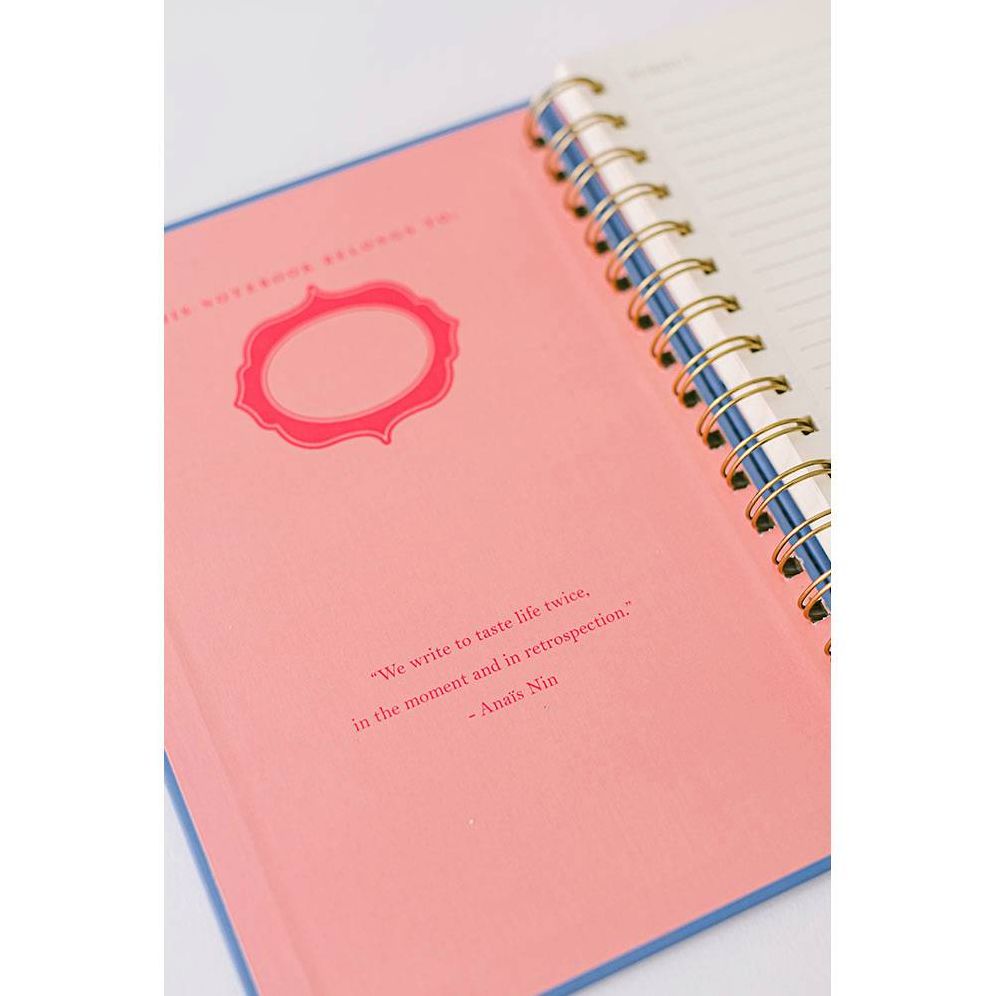 Stamp Pattern Writer's Spiral Notebook