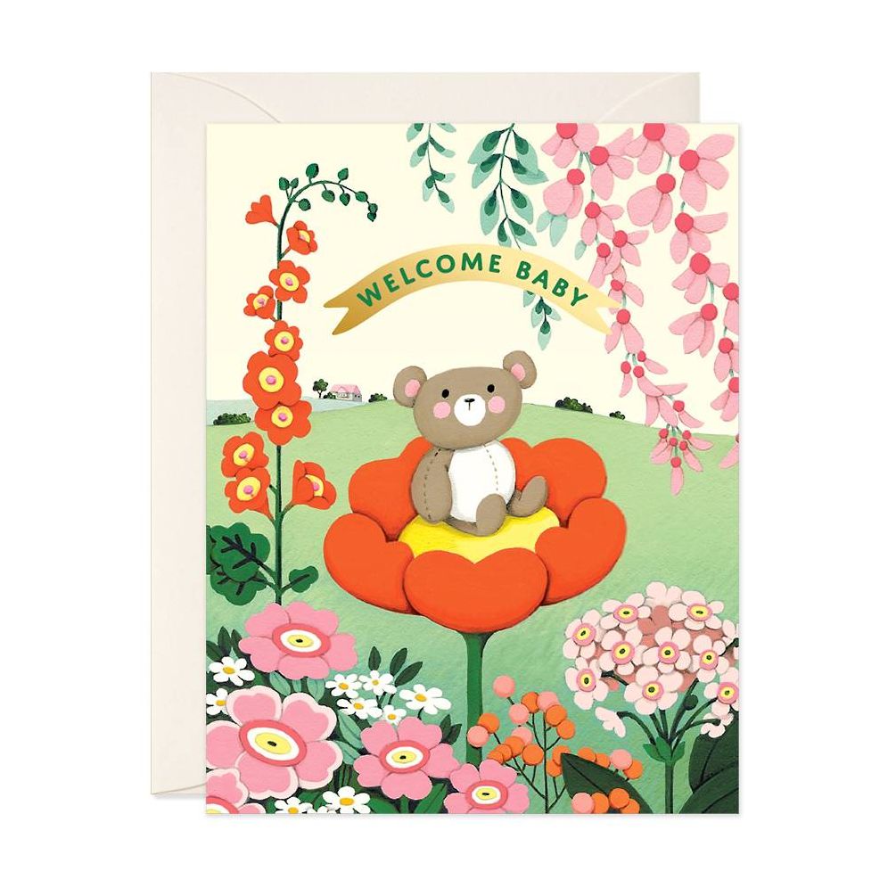 Teddy Bear New Baby Card | Paper Source