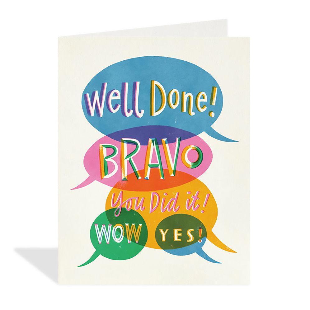 Well Done Congratulations Card
