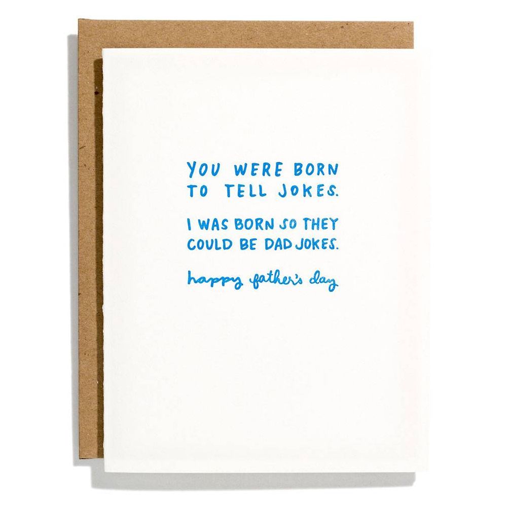 Father's Day Greeting Card Born To Tell Jokes