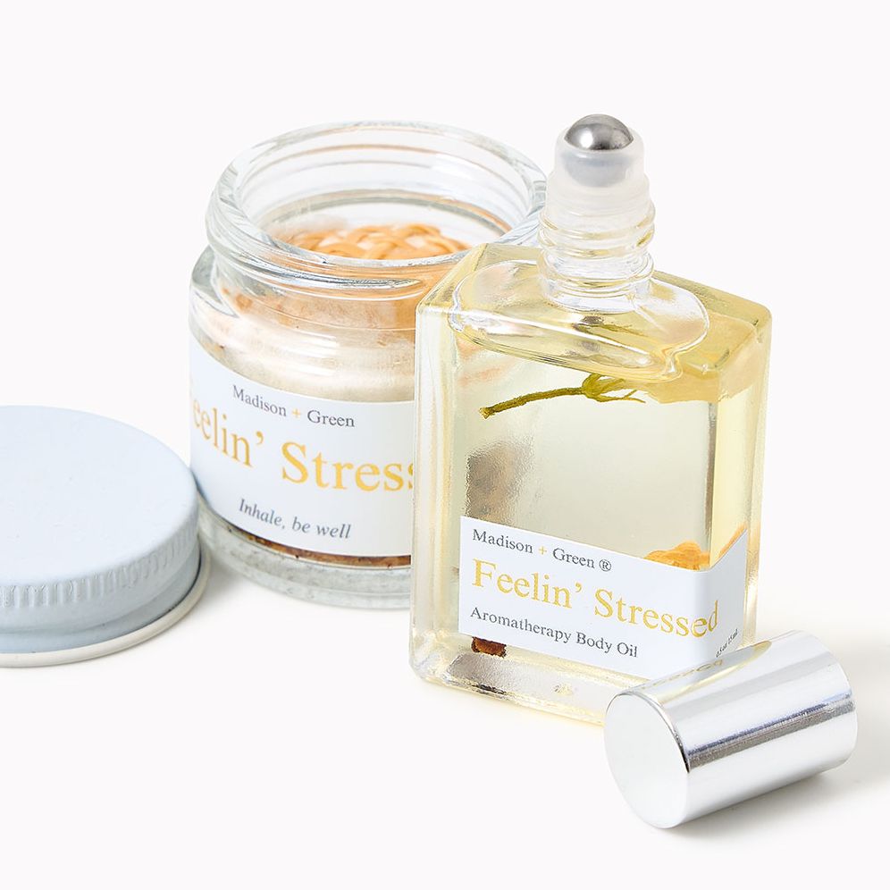 "Feelin' Stressed" Set of Aromatherapy Inhaler and Body Oil