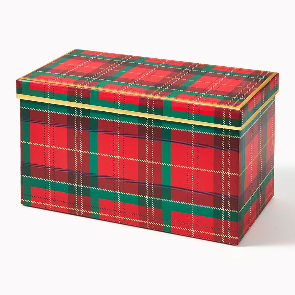 XL Holiday Plaid Gift Box
