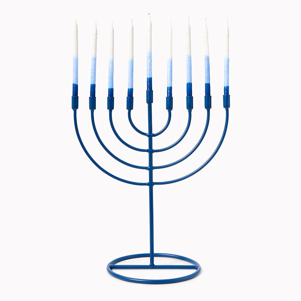 Modern Metal Menorah