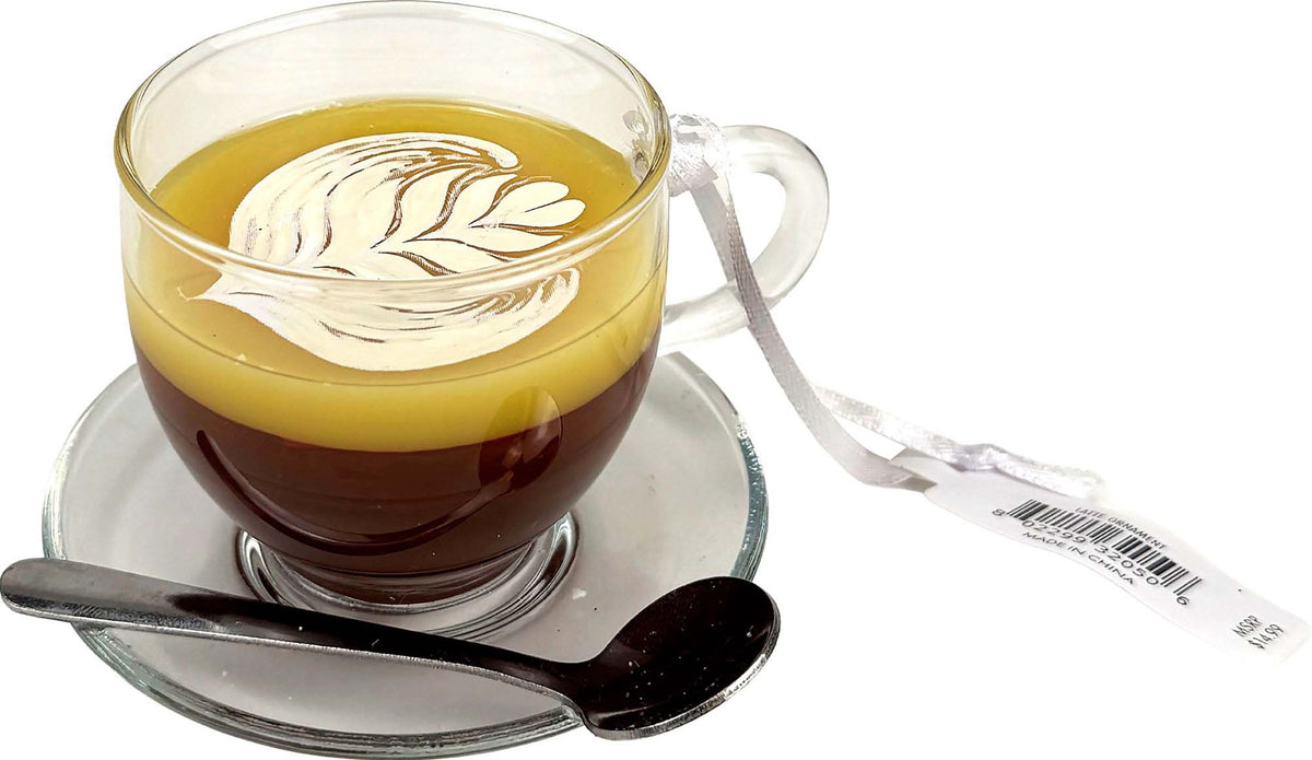 Glass Latte Ornament
