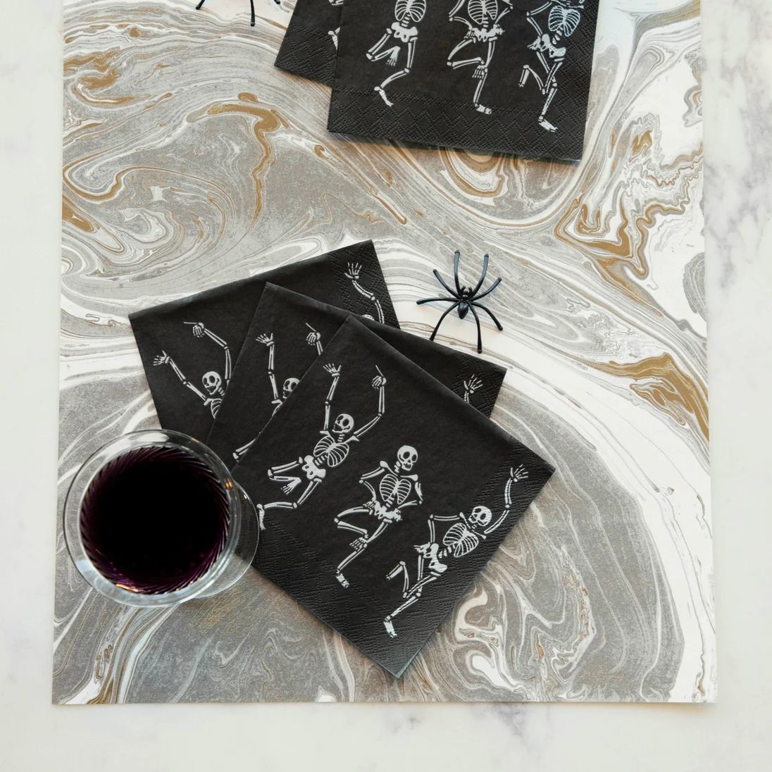 Skeleton Dance Cocktail Napkin Set of 20