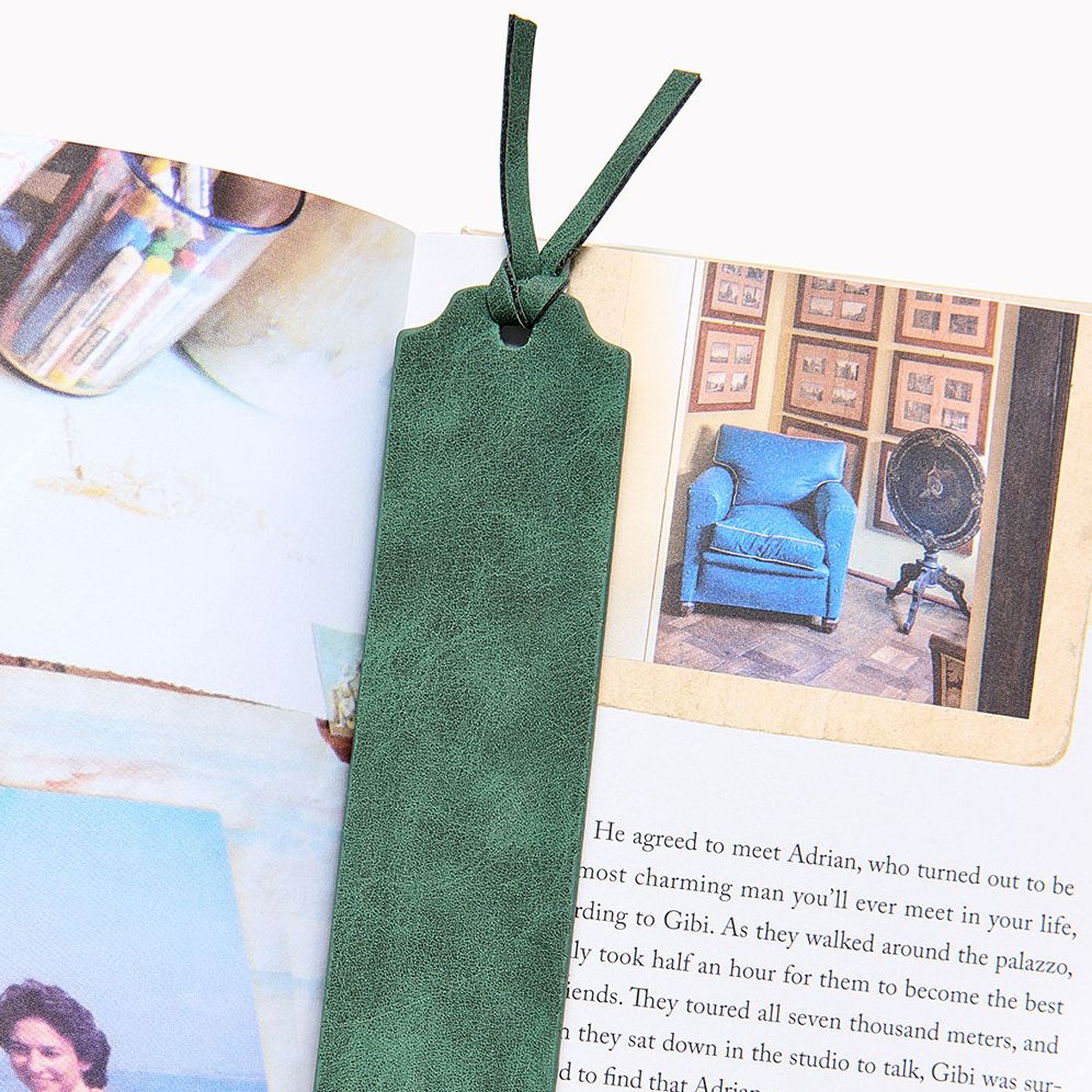 Jeremiah Brent Leatherette Suede Bookmark