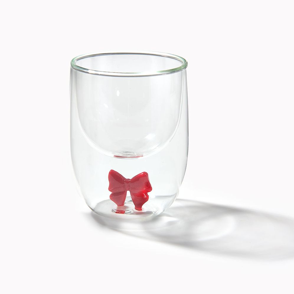 double wall wine glass Bow Double Wall Wine Glass