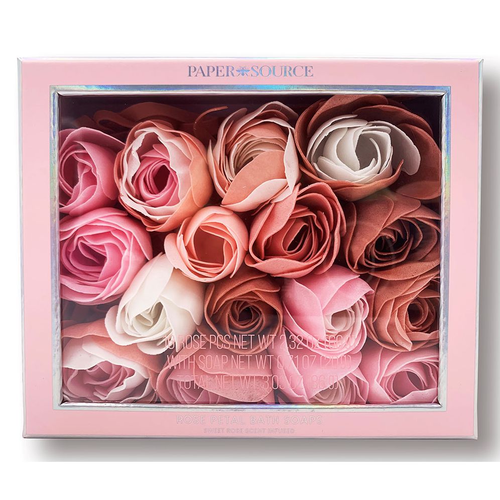 ROSE SOAP SPA 10個 まとめ売り Pink Rose Soap Set | Paper Source