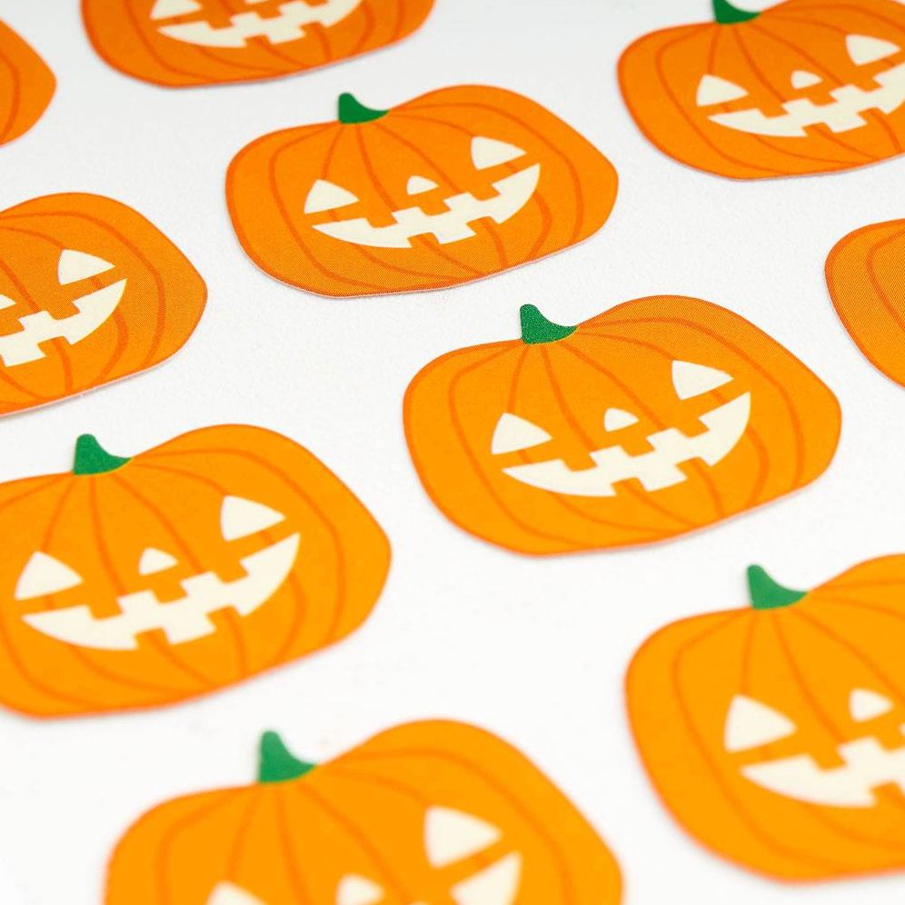 Glow in the Dark Jack-O' Lantern Stickers