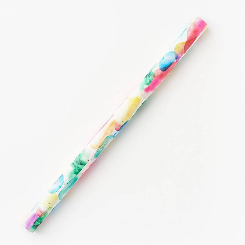 Rainbow Abstract Watercolor Stone Wrapping Paper