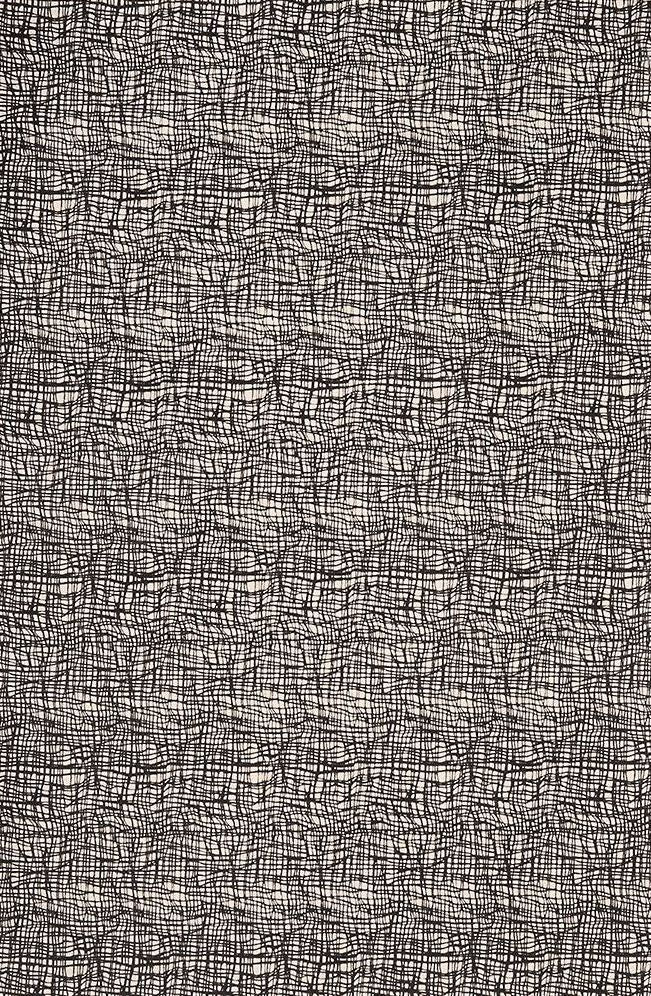 Black Gauze on Cream Handmade Paper