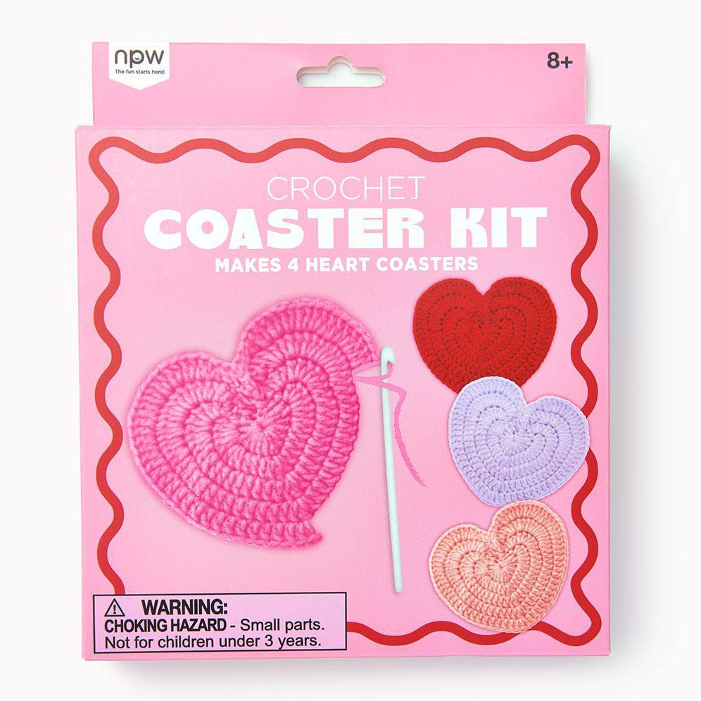 Crochet Heart Coasters S/4 | Paper Source