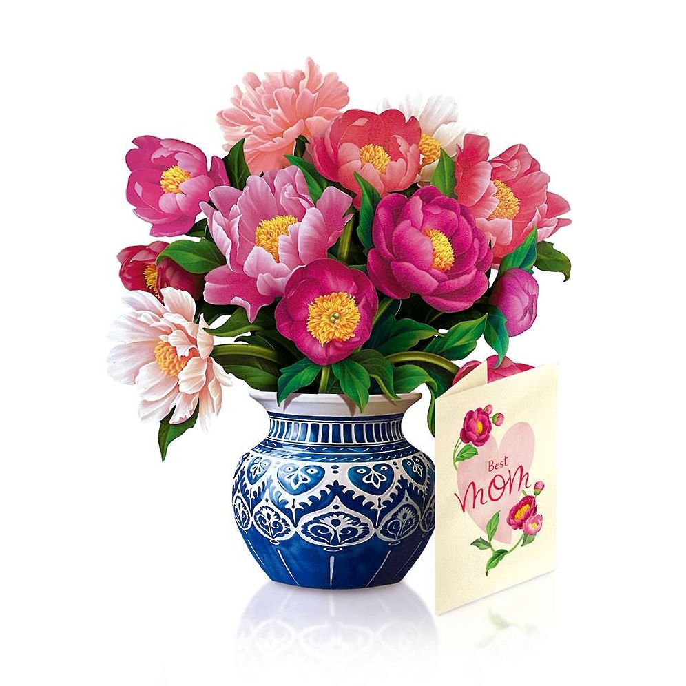 Peony Pop Up Mother's Day Card