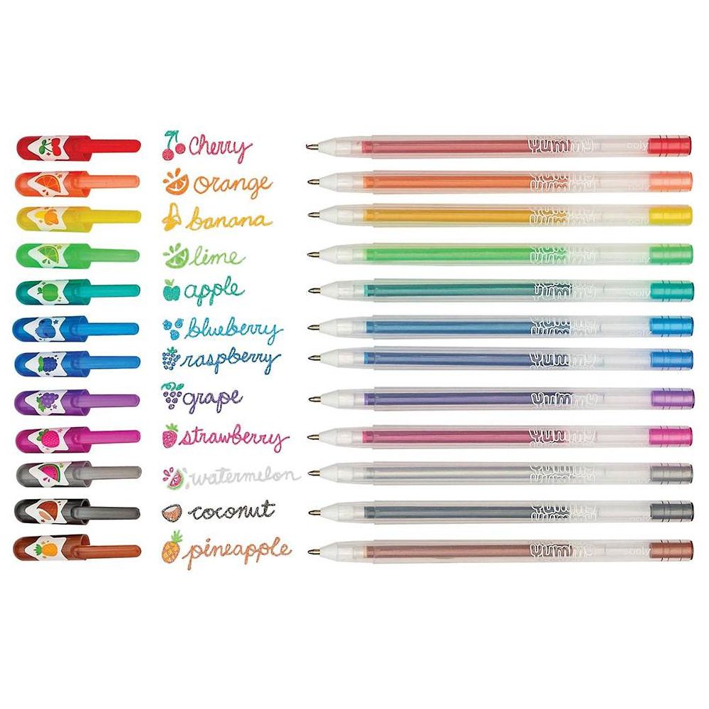 Yummy Yummy Scented Glitter Gel Pens 2.0 - Set of 12