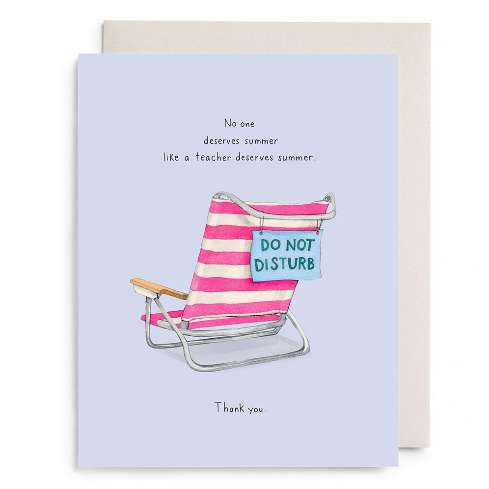 Deserve Summer Teacher Card